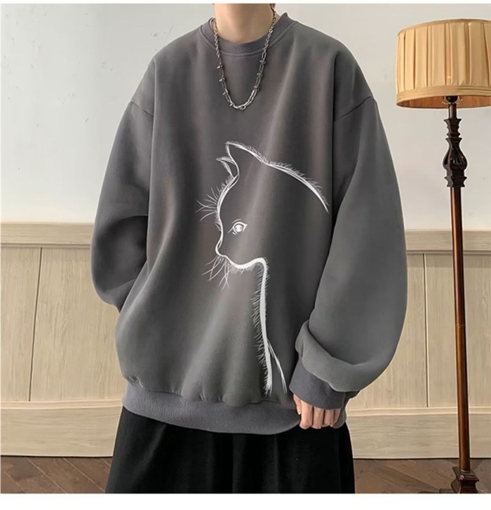 トレーナー メンズ 長袖 丸襟 Tシャツ 大きいサイズ プルオーバー カジュアル 快適 クルーネック ゆったり 春服 秋服 |  | 03