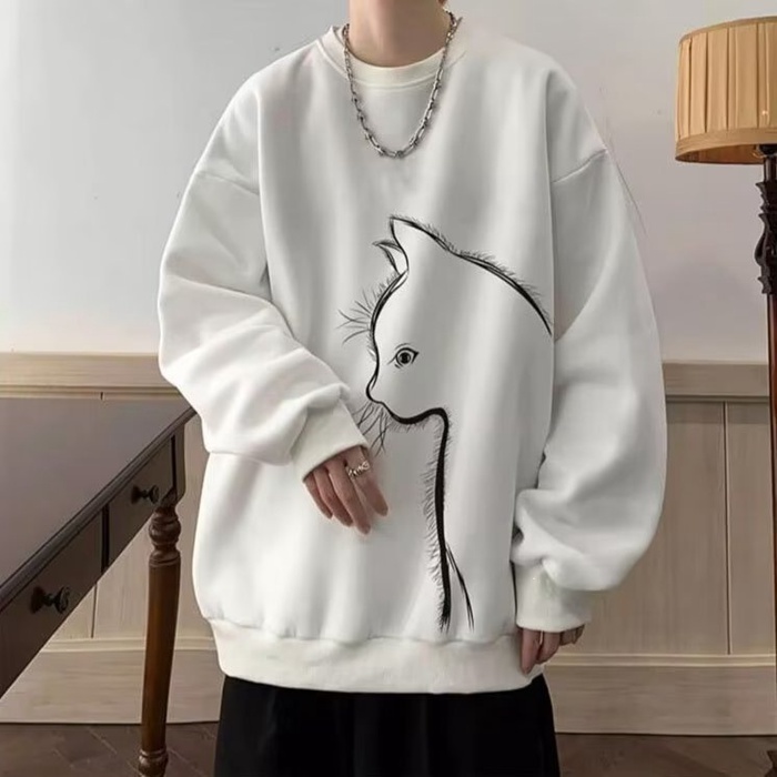 トレーナー メンズ 長袖 丸襟 Tシャツ 大きいサイズ プルオーバー カジュアル 快適 クルーネック ゆったり 春服 秋服 |  | 02