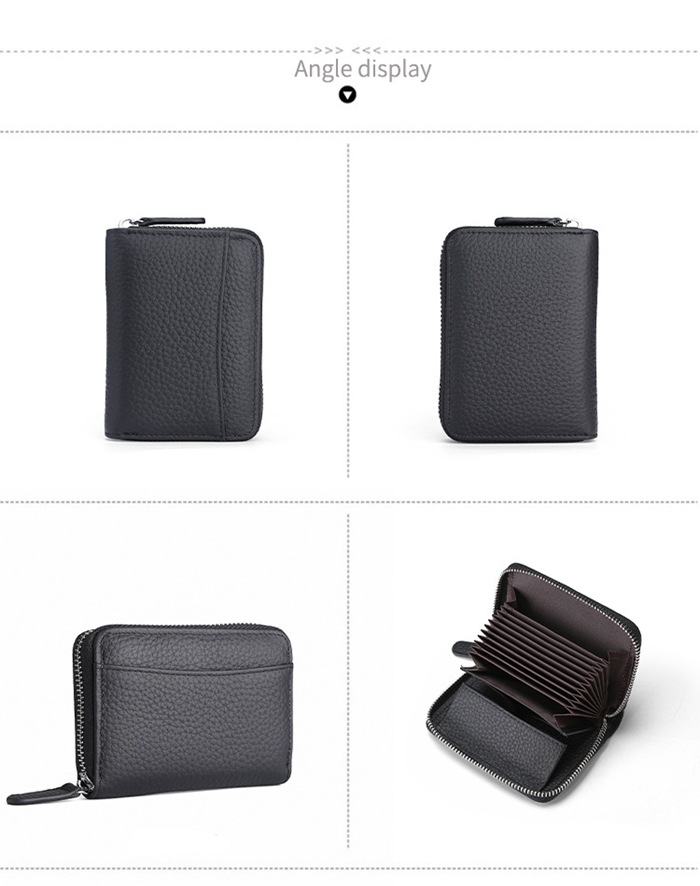 ミニ財布 本革 コインケース 小銭入れ 財布 スキミング防止 RFID 磁気 レディース メンズ じゃばら クレジットカード 牛革 磁気防止 |  | 17