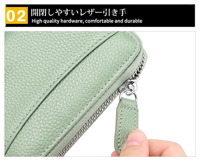 ミニ財布 本革 コインケース 小銭入れ 財布 スキミング防止 RFID 磁気 レディース メンズ じゃばら クレジットカード 牛革 磁気防止 |  | 15