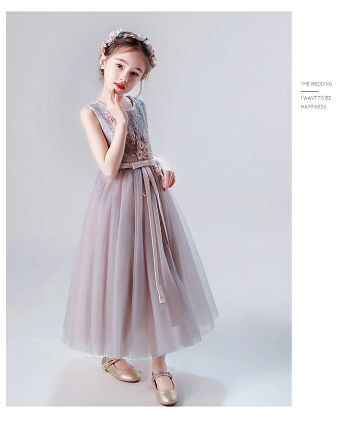 子供ドレス ピアノ発表会 ドレス チュールドレス 花柄 刺繍 女の子ドレス 結婚式 演奏会 子供 キッズ 110 120 130 140 150 160 |  | 08