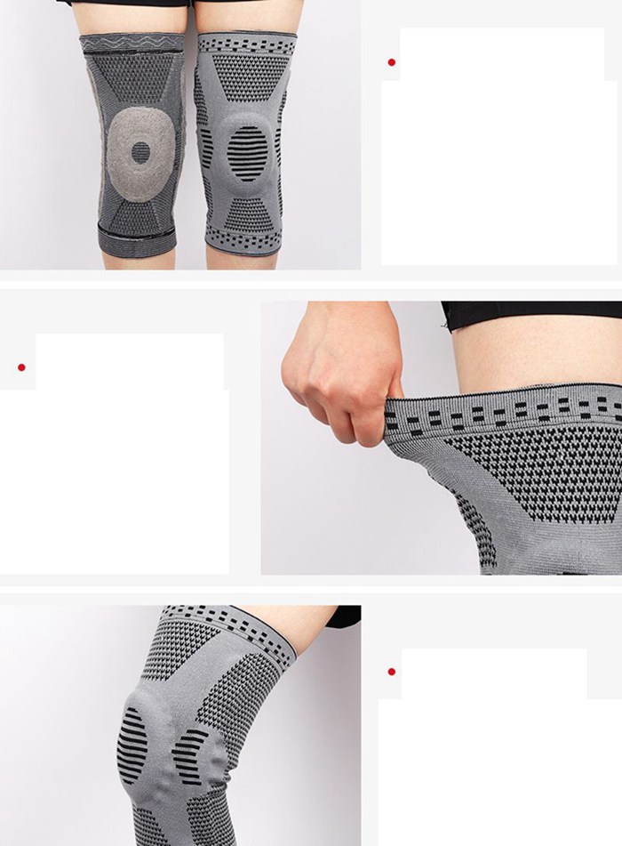 膝サポーター 膝痛 膝用サポーター ２枚セット 保護 痛み 軽減 怪我防止 シリコン スポーツ ランニング マラソン 登山 |  | 06