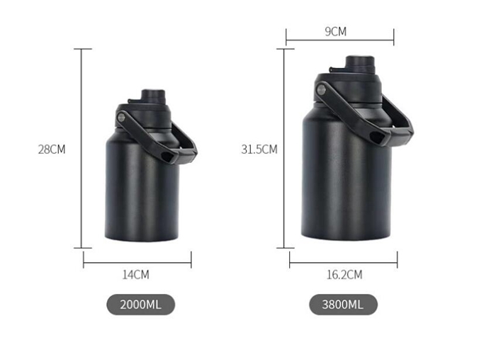 アイスコンテナ ジャグ ウォータージャグ 真空 ボトル 2.0L 3.8L 氷 持ち運び 保冷 50°以内HOTも対応 ステンレス BBQ |  | 07