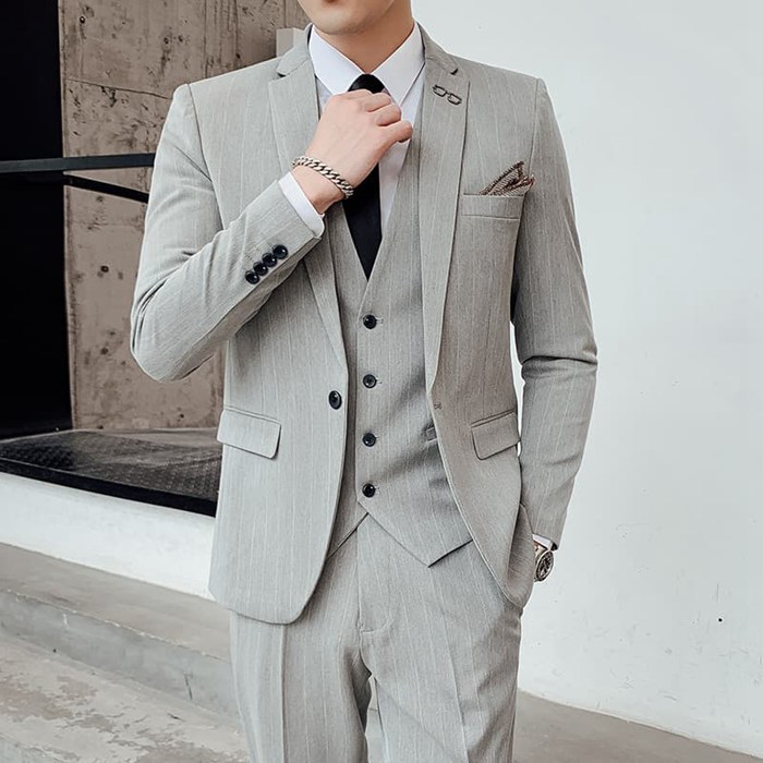 スリーピーススーツ メンズ スーツ ストライプ柄 セットアップ 卒業式 入学式 スリムスーツ ビジネススーツ メンズスーツ 大 |  | 03