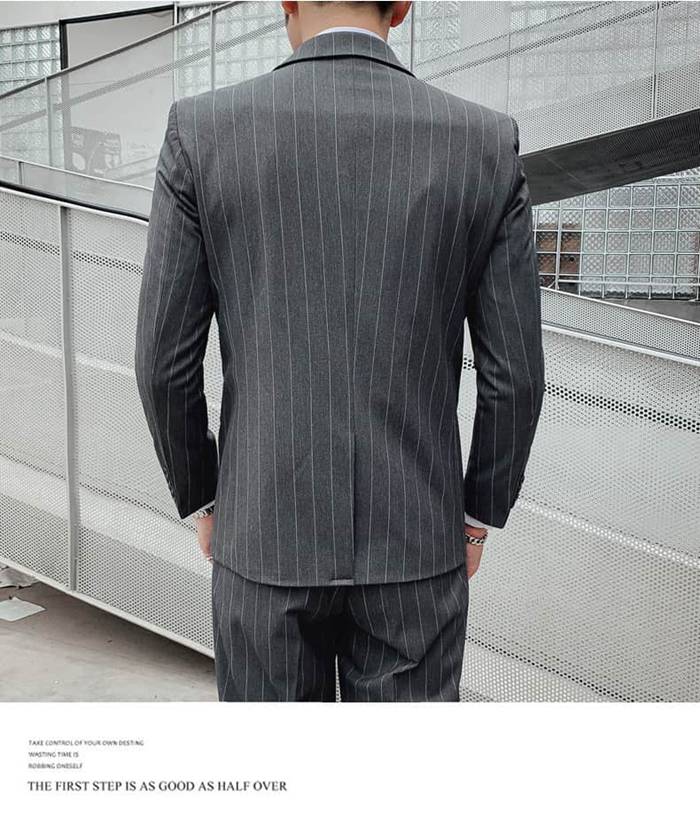 スリーピーススーツ メンズ スーツ ストライプ柄 セットアップ 卒業式 入学式 スリムスーツ ビジネススーツ メンズスーツ 大 |  | 08