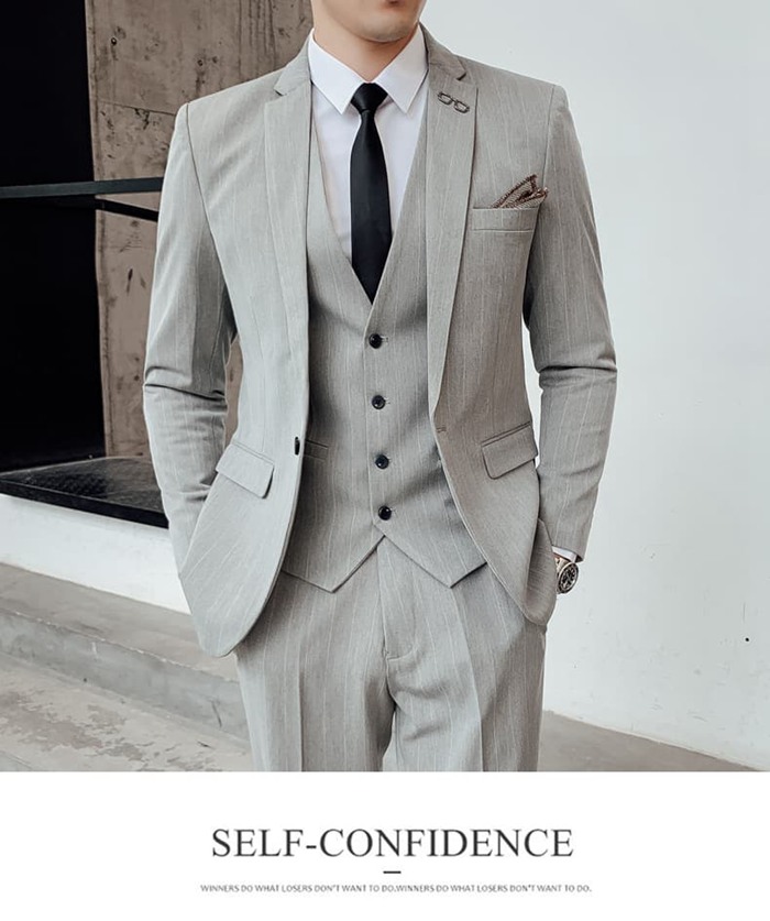 スリーピーススーツ メンズ スーツ ストライプ柄 セットアップ 卒業式 入学式 スリムスーツ ビジネススーツ メンズスーツ 大 |  | 09