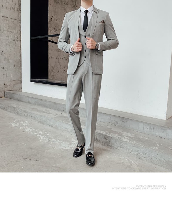 スリーピーススーツ メンズ スーツ ストライプ柄 セットアップ 卒業式 入学式 スリムスーツ ビジネススーツ メンズスーツ 大 |  | 11