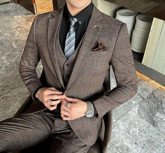 結婚式 スリーピーススーツ メンズ  洗える スリム ウォッシャブル スーツ チェック柄 セットアップ 卒業式 入学式 スリムス |  | 12