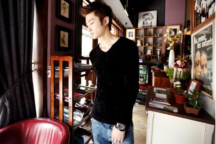 モヘアニット ニット ふわふわ セーター フィット メンズ フェザーヤーン モヘアタッチ Ｖネック Uネック 長袖 オシャレ |  | 14