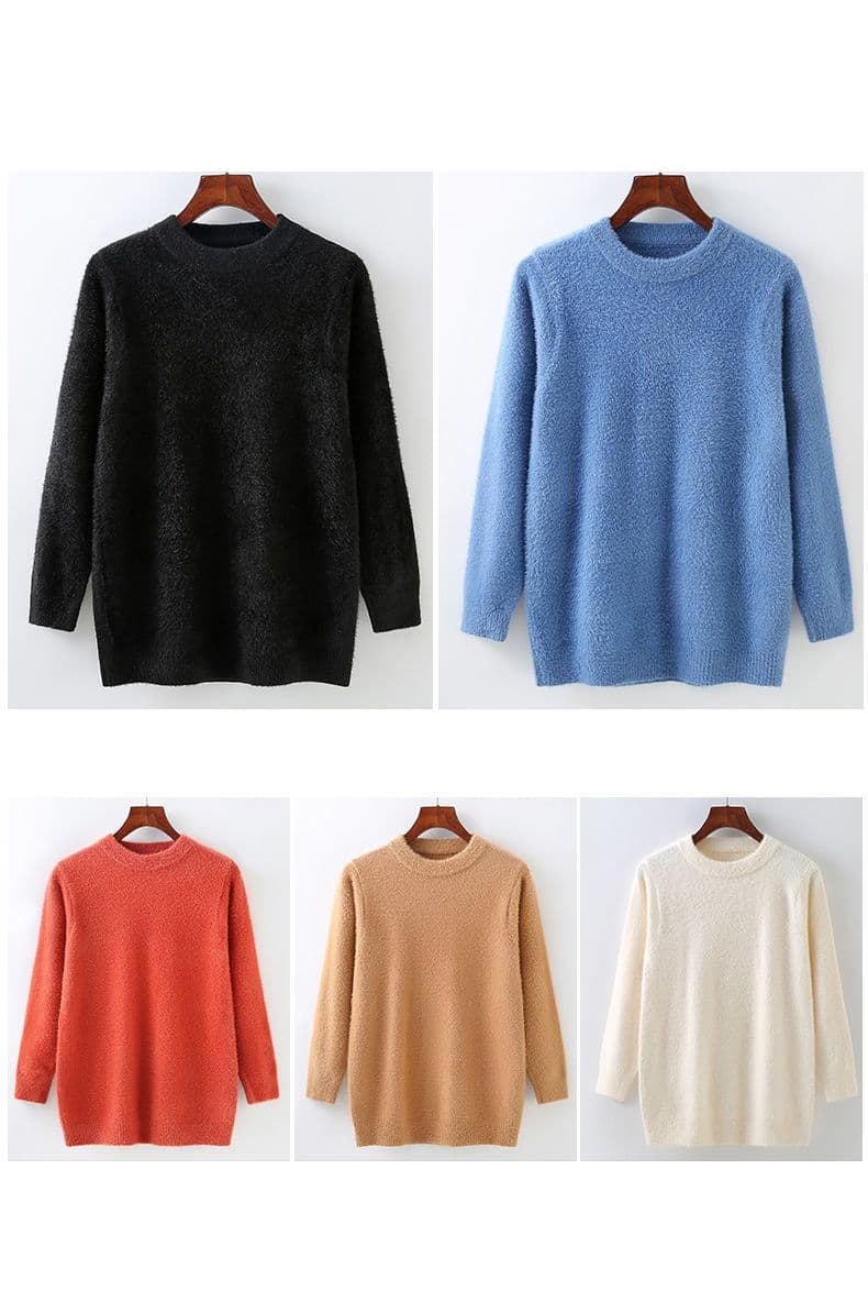 ニットセーター モヘアニット ふわふわ セーター フィット メンズ フェザーヤーン モヘアタッチ Uネック 長袖 オシャレ モ |  | 17