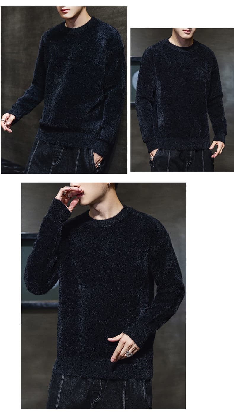 ニットセーター モヘアニット ふわふわ セーター フィット メンズ フェザーヤーン モヘアタッチ Uネック 長袖 オシャレ モ |  | 16