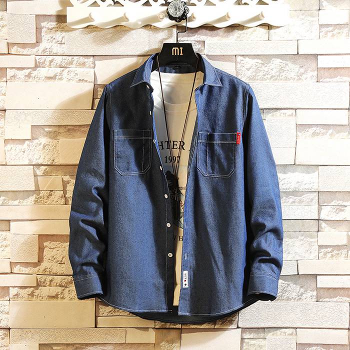 デニムシャツ メンズ 長袖 長袖シャツ ウエスタンシャツ ウォッシュ加工 デニム 生地 カジュアル |  | 02