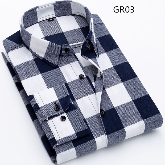 チェックシャツ 開襟シャツ カジュアルシャツ メンズ ネルシャツ チェック柄 長袖シャツ 服 お洒落 リラックス カジュアル 通勤 |  | 03