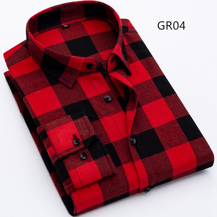 チェックシャツ 開襟シャツ カジュアルシャツ メンズ ネルシャツ チェック柄 長袖シャツ 服 お洒落 リラックス カジュアル 通勤 |  | 04