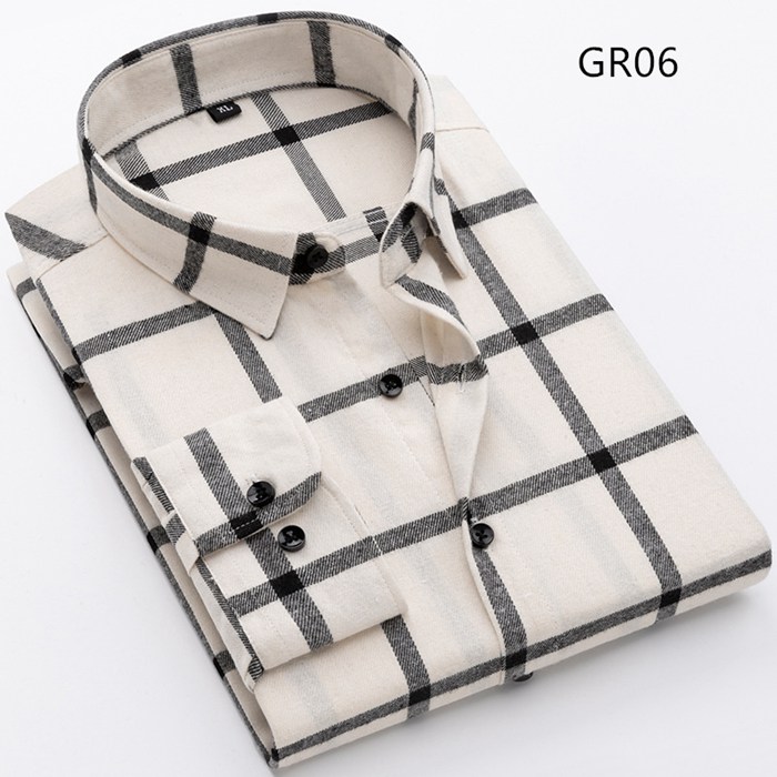 チェックシャツ 開襟シャツ カジュアルシャツ メンズ ネルシャツ チェック柄 長袖シャツ 服 お洒落 リラックス カジュアル 通勤 |  | 06