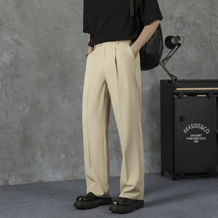 スラックス メンズ 防シワ ワイドストレートスラックス センタープレス 大きいサイズ おしゃれ ワイドパンツ ビジネス シンプ |  | 05