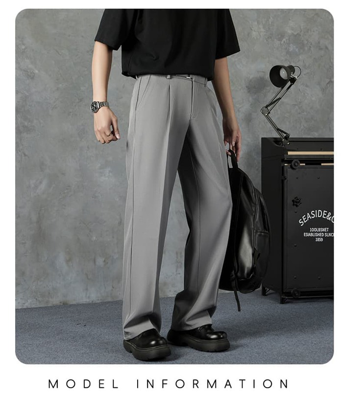 スラックス メンズ 防シワ ワイドストレートスラックス センタープレス 大きいサイズ おしゃれ ワイドパンツ ビジネス シンプ |  | 16