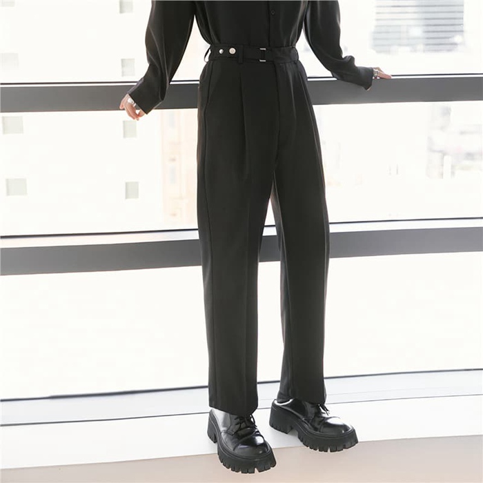 スラックス メンズ 防シワ ワイドストレートスラックス センタープレス 大きいサイズ おしゃれ ワイドパンツ ビジネス シンプ |  | 01