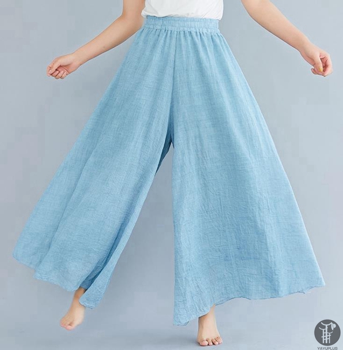 ワイドパンツ 麻風 綿麻混 フレアワイドパンツ レデイース ガウチョパンツ スカーチョ リネン ロングパンツ リネンパンツ 代引不可 |  | 09