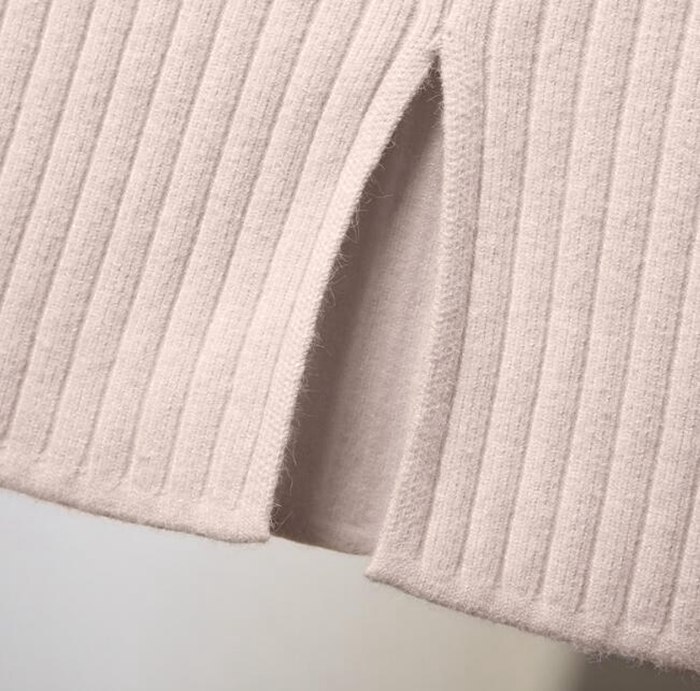 ニットスカート 即納 タイトスカート リブ スリット レディース 膝丈 ストレッチ ミモレ丈 ボトムス ひざ丈 ロング丈 新作 秋冬 |  | 05