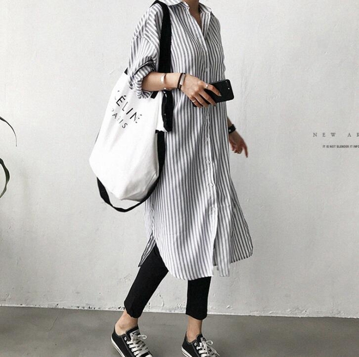 シャツワンピース ロングシャツ Tシャツ ストライプ 黒 長袖 スリット 前開き 羽織り 20代30代40代 可愛い 50代 大人 ルームウェア 楽天市場】プリーツシャツワンピース レディース 長袖 襟付き