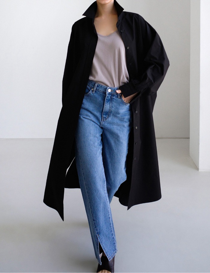 シャツ ワンピース レディース ロングシャツ シャツワンピ ロングワンピ サイドスリット シャツワンピース |  | 12