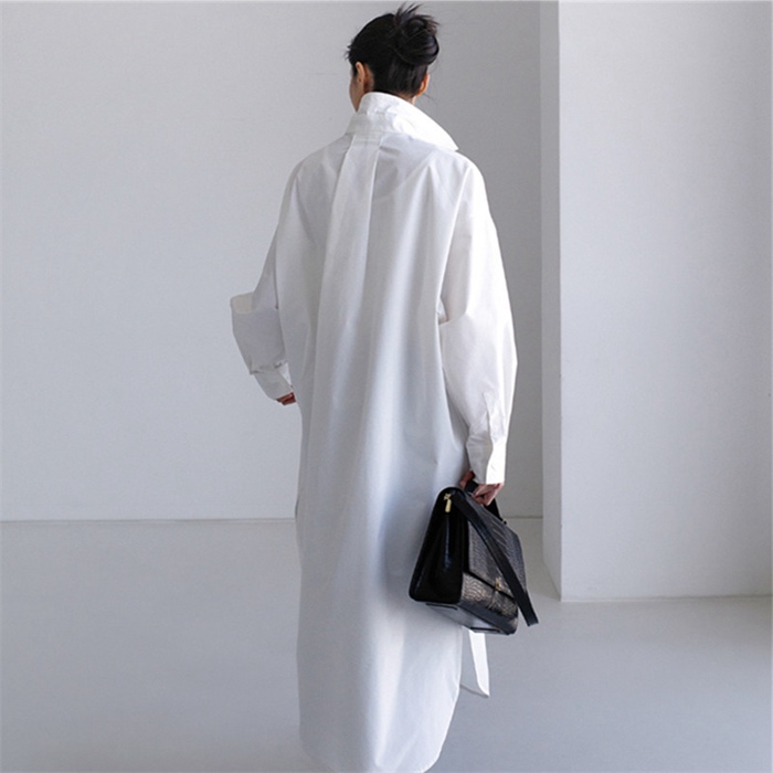 シャツ ワンピース レディース ロングシャツ シャツワンピ ロングワンピ サイドスリット シャツワンピース |  | 11