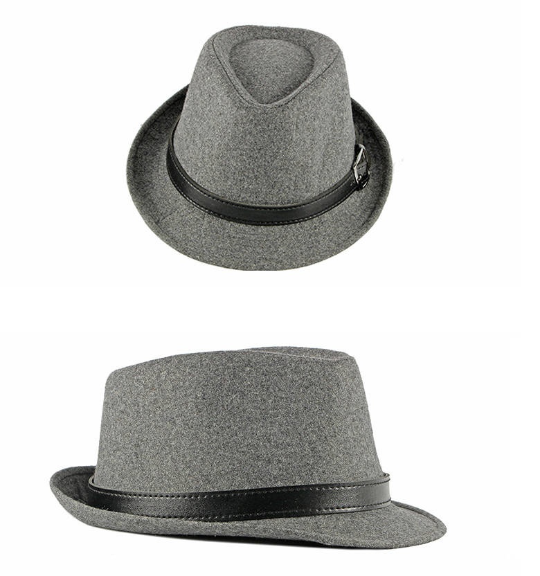 中折れ帽子 ハット メンズ レディース 防寒対策 フェドラハット 暖かい メルトン素材 男女兼用 無地 防風 帽子 厚手 冬用帽子 |  | 07