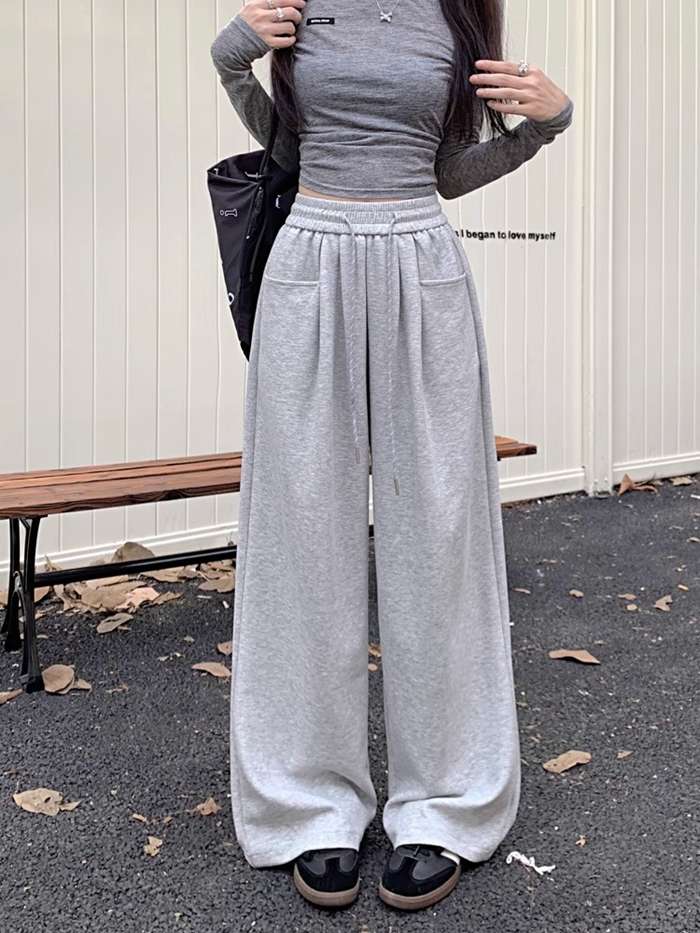 ワイドパンツ レディース スウェット パンツ 春 秋 ウエストゴム リラックスパンツ スウェットパンツ ボトムス ゆ |  | 14