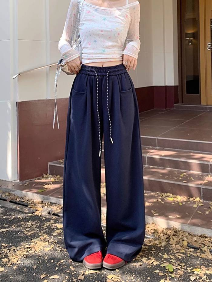 ワイドパンツ レディース スウェット パンツ 春 秋 ウエストゴム リラックスパンツ スウェットパンツ ボトムス ゆ |  | 18