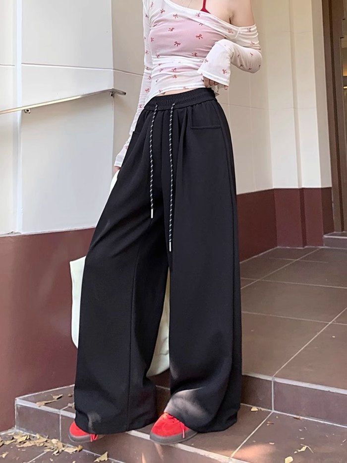 ワイドパンツ レディース スウェット パンツ 春 秋 ウエストゴム リラックスパンツ スウェットパンツ ボトムス ゆ |  | 08