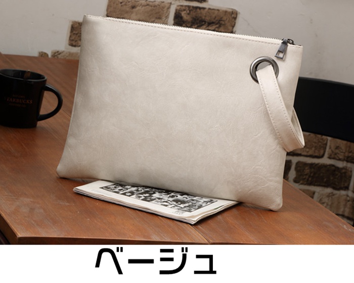 クラッチバック レディース セカンドバッグ トート  通勤バッグ PUレザー 多機能 バック ビジネス 大人 可愛い ファスナー付き |  | 04