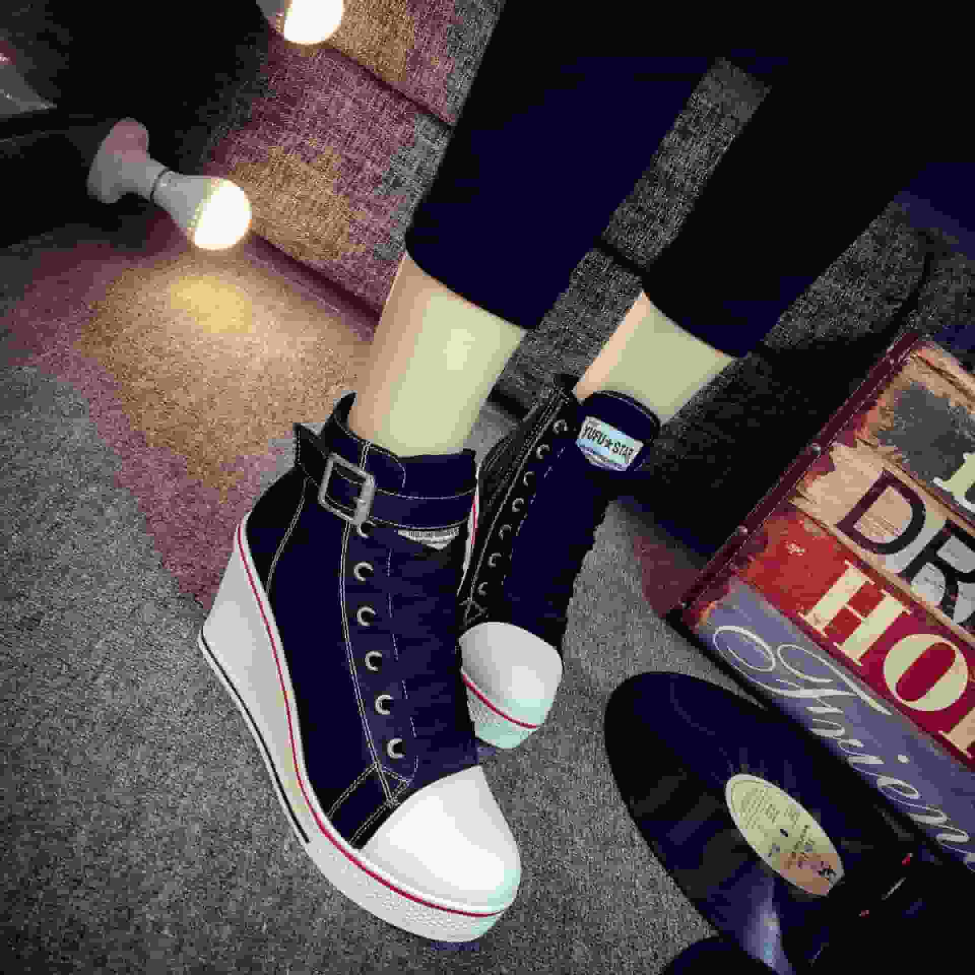 ヒールスニーカー レディース サイドジップ ウェッジソール ハイヒール スニーカー カジュアル シューズ 厚底スニーカー |  | 16