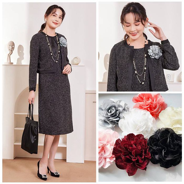 コサージュ 卒業式 ブローチ フォーマル 結婚式 卒園式 入学式 入園式 高級 ボリューム 花びら 美しい 謝 |  | 13