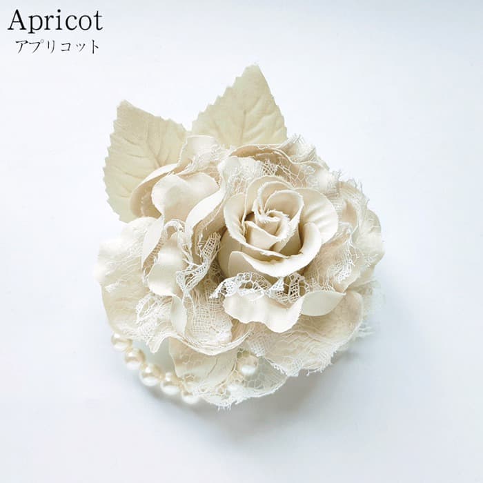 コサージュ 卒園式 卒業式 パール レース バラ 薔薇 ブローチ フォーマル 入園式 入学式 髪飾り 2way 華やか 上品 大人可愛い |  | 01