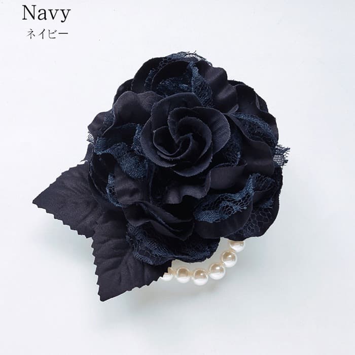 コサージュ 卒園式 卒業式 パール レース バラ 薔薇 ブローチ フォーマル 入園式 入学式 髪飾り 2way 華やか 上品 大人可愛い |  | 03