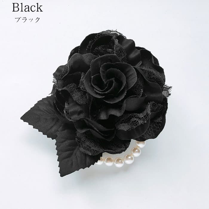 コサージュ 卒園式 卒業式 パール レース バラ 薔薇 ブローチ フォーマル 入園式 入学式 髪飾り 2way 華やか 上品 大人可愛い |  | 04