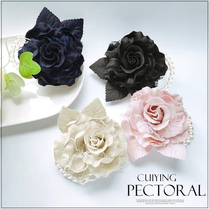 コサージュ 卒園式 卒業式 パール レース バラ 薔薇 ブローチ フォーマル 入園式 入学式 髪飾り 2way 華やか 上品 大人可愛い |  | 05