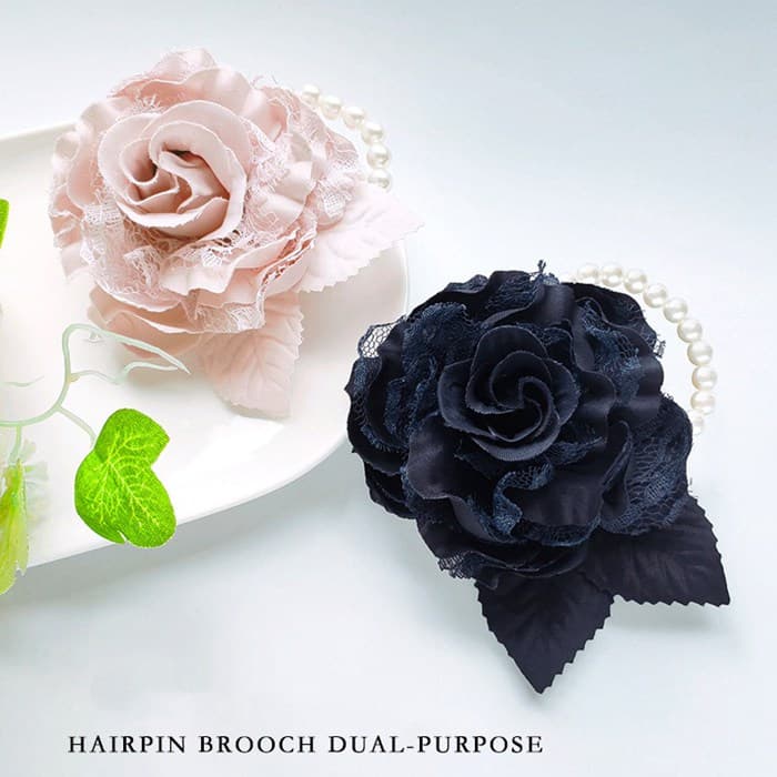 コサージュ 卒園式 卒業式 パール レース バラ 薔薇 ブローチ フォーマル 入園式 入学式 髪飾り 2way 華やか 上品 大人可愛い |  | 07