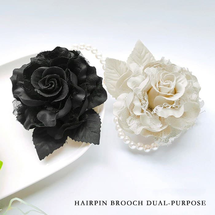 コサージュ 卒園式 卒業式 パール レース バラ 薔薇 ブローチ フォーマル 入園式 入学式 髪飾り 2way 華やか 上品 大人可愛い |  | 08