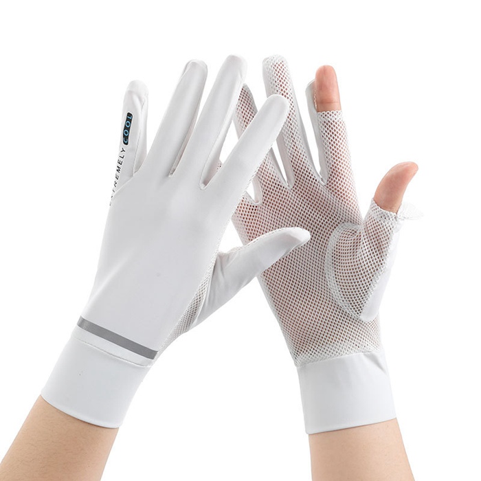 uvカット 手袋  レディース 運転用手袋 夏用 2本指だし グローブ UPF50+ |  | 01