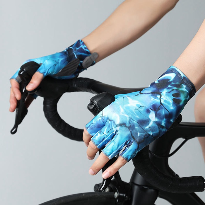 グローブ メンズ 夏用 冷感手袋 薄手 UVカット 日焼け止め 指出し 5本切り 滑り止め |  | 10