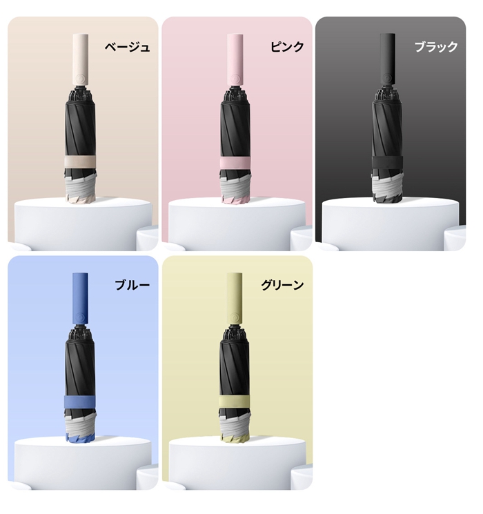 自動開閉 逆折りたたみ傘 日傘 UPF50+ 20本骨 二重骨組み 強風対応 紫外線対策 UVカット 晴雨兼用 軽量 レディース メンズ |  | 13