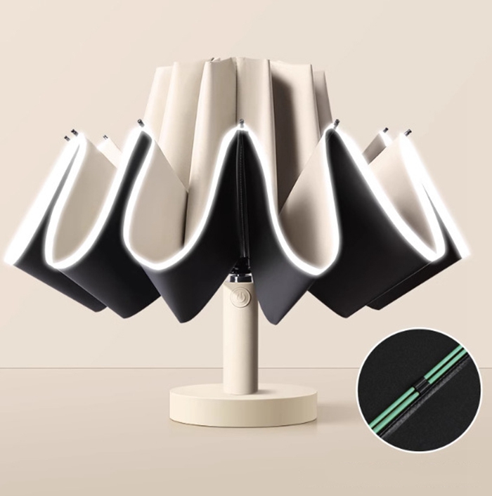 自動開閉 逆折りたたみ傘 日傘 UPF50+ 20本骨 二重骨組み 強風対応 紫外線対策 UVカット 晴雨兼用 軽量 レディース メンズ |  | 01