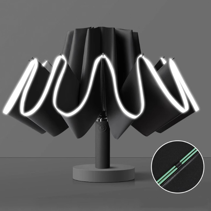 自動開閉 逆折りたたみ傘 日傘 UPF50+ 20本骨 二重骨組み 強風対応 紫外線対策 UVカット 晴雨兼用 軽量 レディース メンズ |  | 02