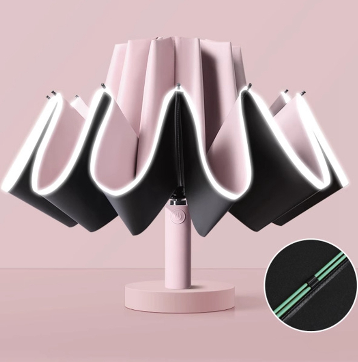 自動開閉 逆折りたたみ傘 日傘 UPF50+ 20本骨 二重骨組み 強風対応 紫外線対策 UVカット 晴雨兼用 軽量 レディース メンズ |  | 04