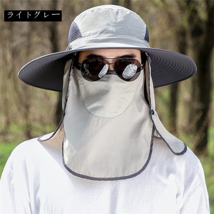 サファリハット メンズ 大きいザイズ 帽子 特大きいサイズ60-65cm ツバ広げ 360度全方位UVカット UPF50 つば広 UVカット帽子 紫外線対策 日除け 通気速乾 |  | 02
