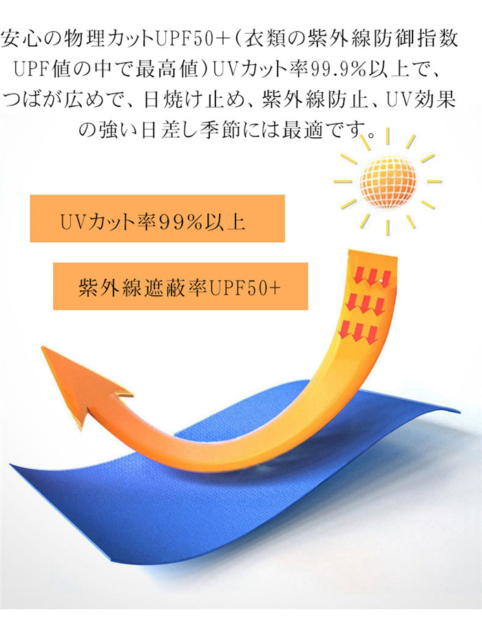 サファリハット メンズ 大きいザイズ 帽子 特大きいサイズ60-65cm ツバ広げ 360度全方位UVカット UPF50 つば広 UVカット帽子 紫外線対策 日除け 通気速乾 |  | 10