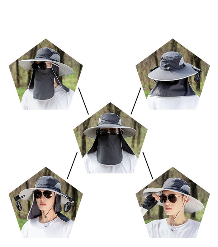 サファリハット メンズ 大きいザイズ 帽子 特大きいサイズ60-65cm ツバ広げ 360度全方位UVカット UPF50 つば広 UVカット帽子 紫外線対策 日除け 通気速乾 |  | 16