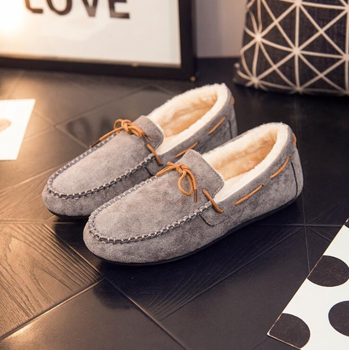 ギフト モカシン レディース モカシンシューズ スリッポン スエード フラットシューズ ファー ボア フラットソール ローファー デッキシューズ 春 秋 冬 Mtsn2sleman Sch Id